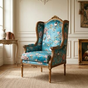 Fauteuil Barokstijl Blauw