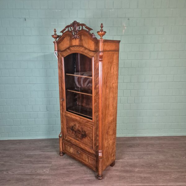 Vitrine Servieskast Louis Philippe 1860 Mahonie - Afbeelding 3
