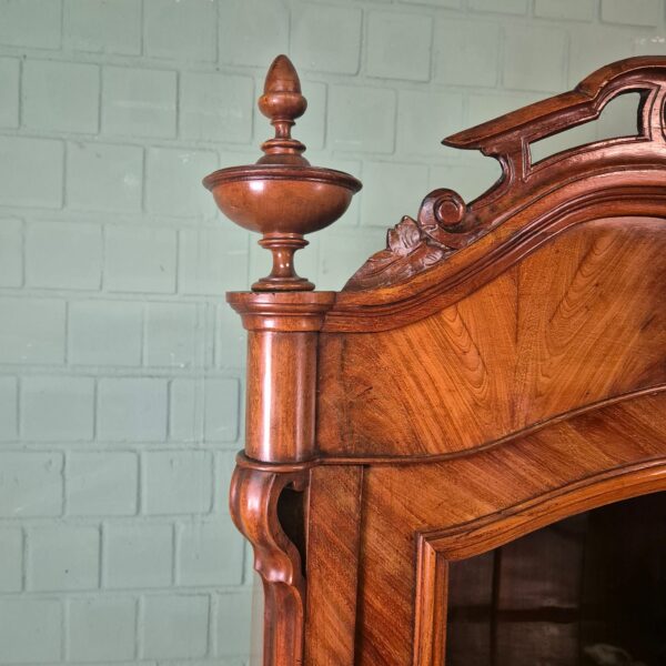 Vitrine Servieskast Louis Philippe 1860 Mahonie - Afbeelding 7