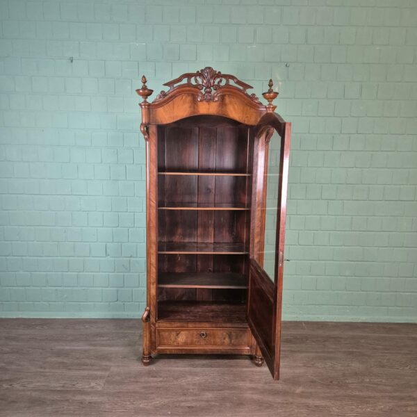 Vitrine Servieskast Louis Philippe 1860 Mahonie - Afbeelding 8