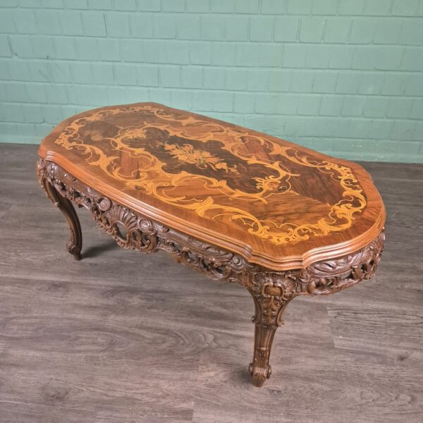 Salontafel Noten Neo-barok - Afbeelding 5