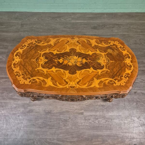 Salontafel Noten Neo-barok - Afbeelding 4