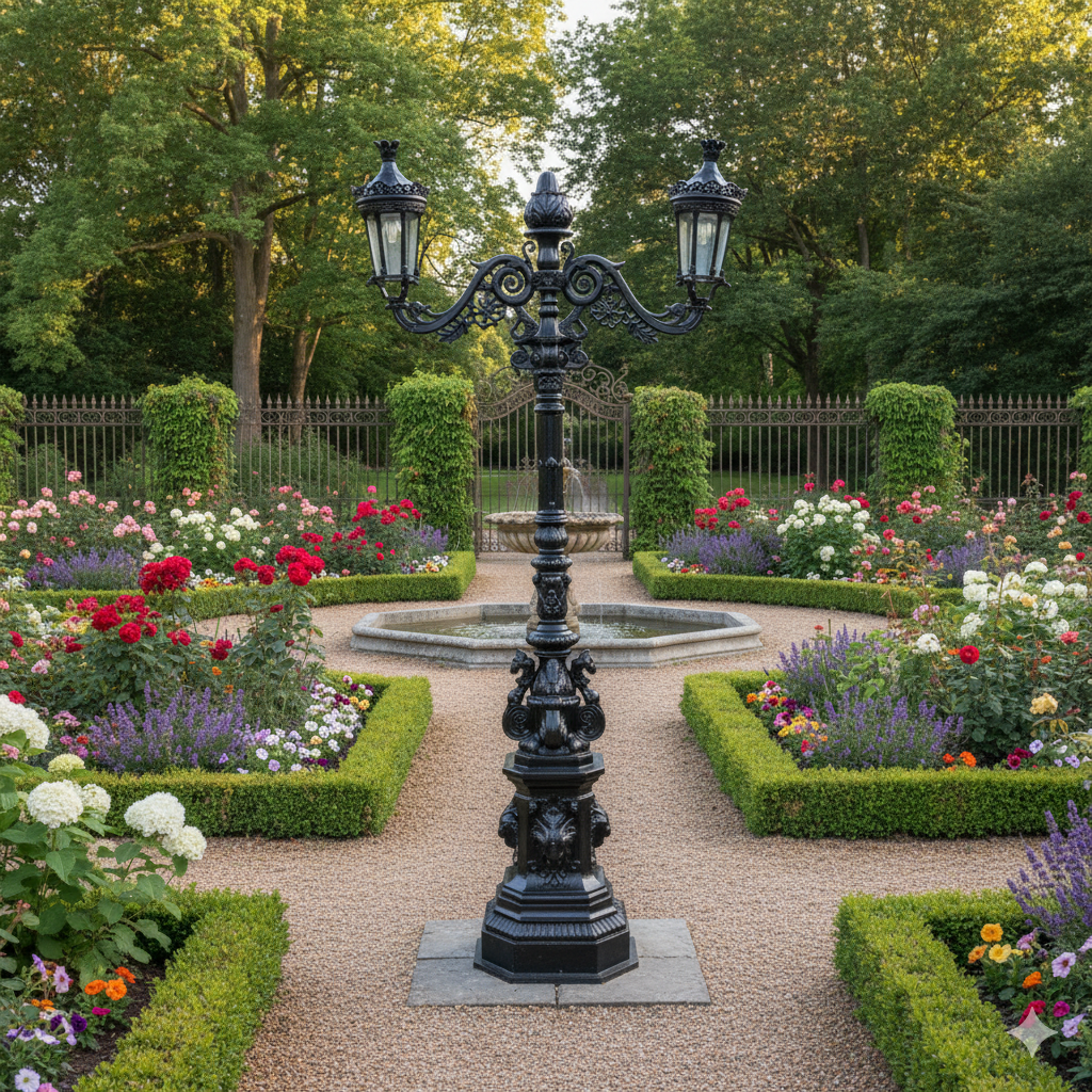 Lantaarn Gietijzer Zwart 3,00 m - Afbeelding 2