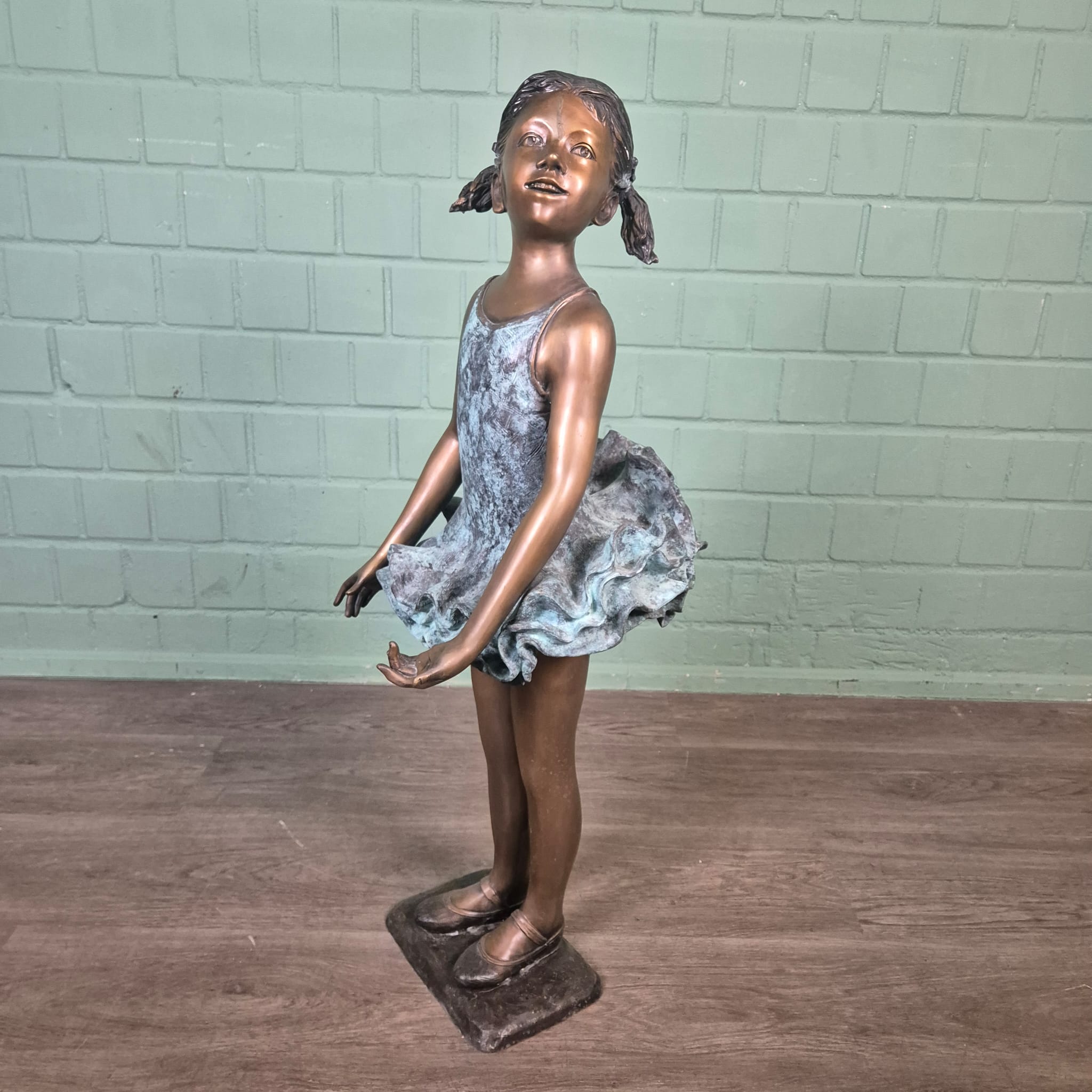 Tuinbeeld Beeld Ballet Meisje Brons 1,02 m - Afbeelding 3