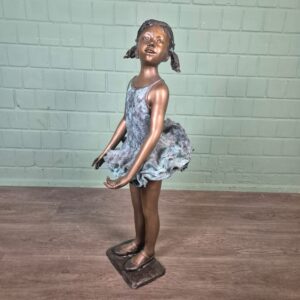 Tuinbeeld Beeld Ballet Meisje Brons 1,02 m