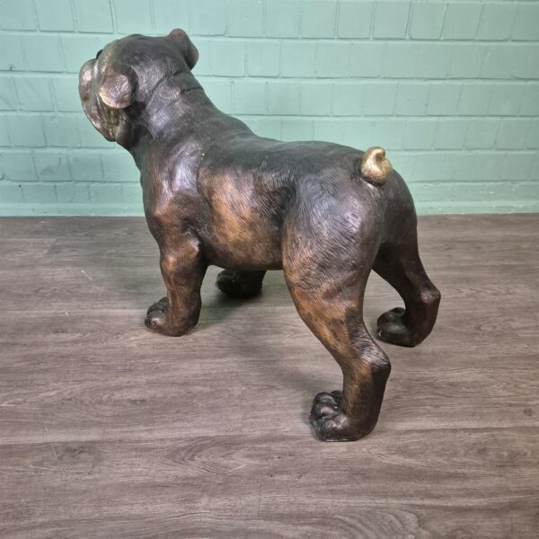 Beeld Hond Bulldog Brons 0,72 m - Afbeelding 6