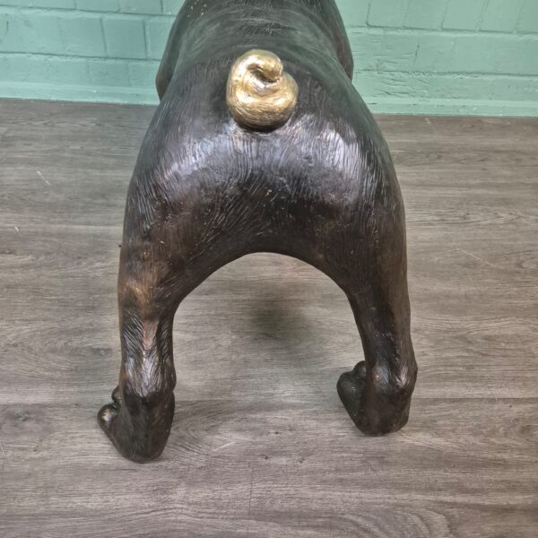Beeld Hond Bulldog Brons 0,72 m - Afbeelding 9