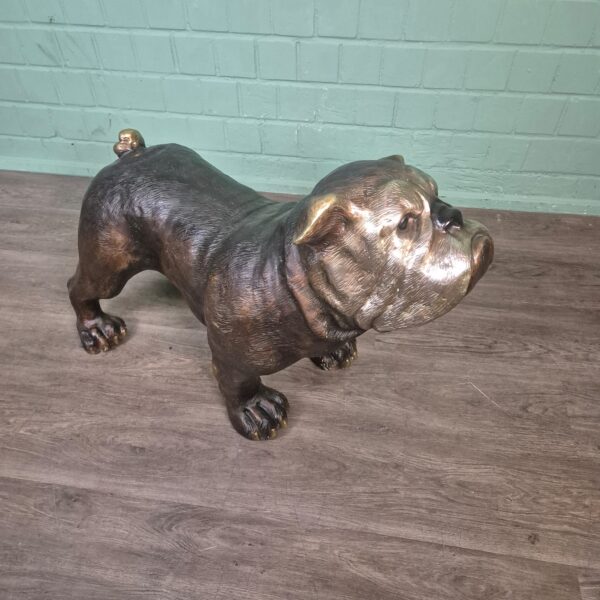 Beeld Hond Bulldog Brons 0,72 m