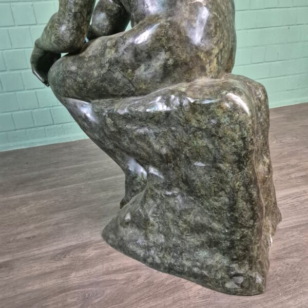 Beeld Tuinbeeld De Denker Brons 1,25 m - Afbeelding 10