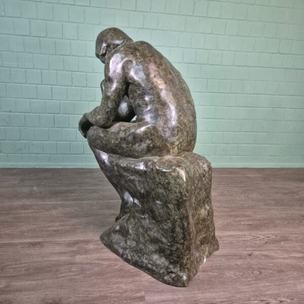 Beeld Tuinbeeld De Denker Brons 1,25 m - Afbeelding 6