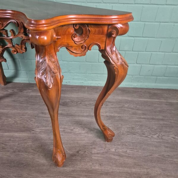 Sidetable Consoletafel Neo-barok Mahonie - Afbeelding 8