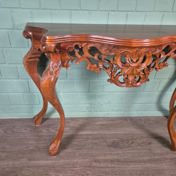 Sidetable Consoletafel Neo-barok Mahonie - Afbeelding 4
