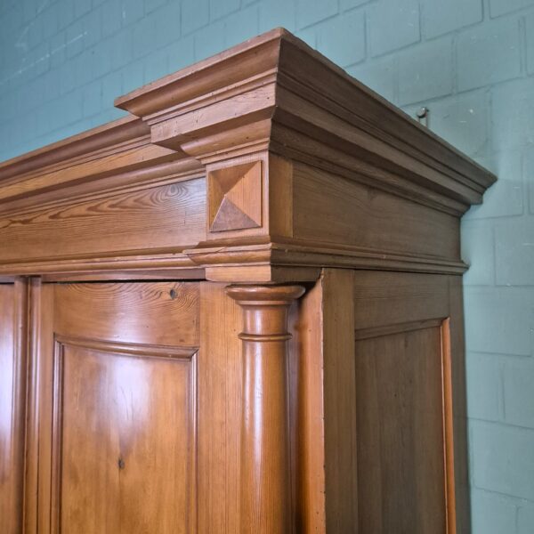 Kast Kledingkast Gründerzeit 1880 Grenen - Afbeelding 9