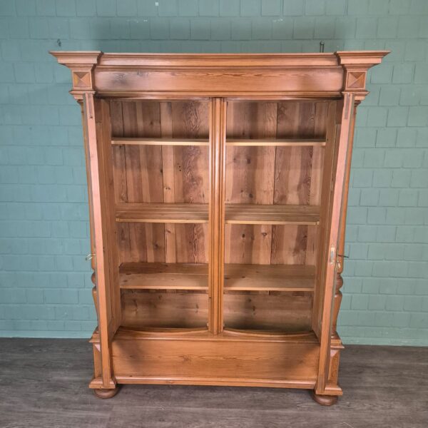 Kast Kledingkast Gründerzeit 1880 Grenen - Afbeelding 10
