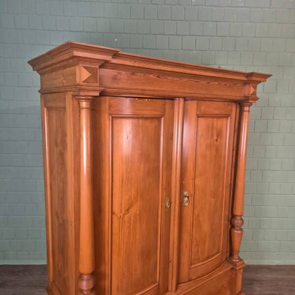 Kast Kledingkast Gründerzeit 1880 Grenen - Afbeelding 3