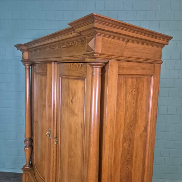 Kast Kledingkast Gründerzeit 1880 Grenen - Afbeelding 8