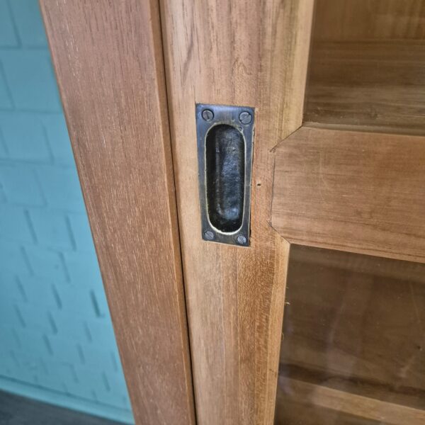 Vitrine Boekenkast Teak 1,20 m - Afbeelding 8