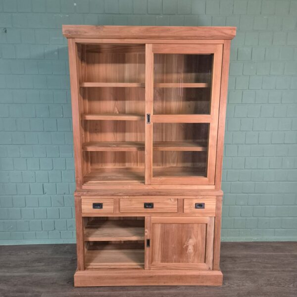 Vitrine Boekenkast Teak 1,20 m - Afbeelding 11