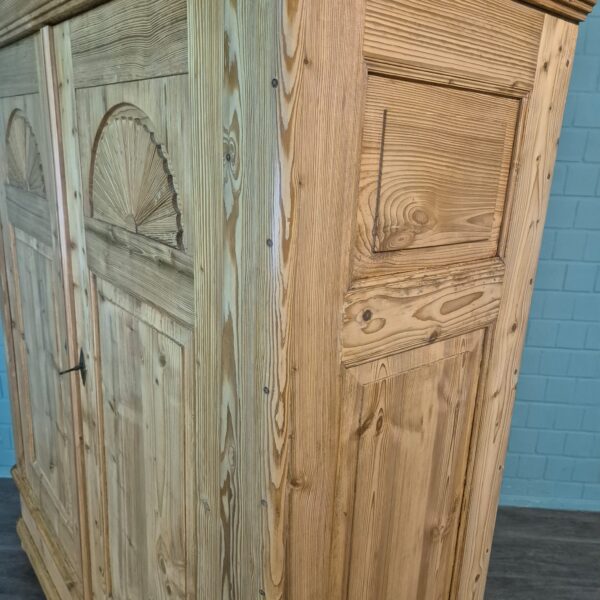 Kast Kledingkast Biedermeier 1840 Grenen - Afbeelding 8