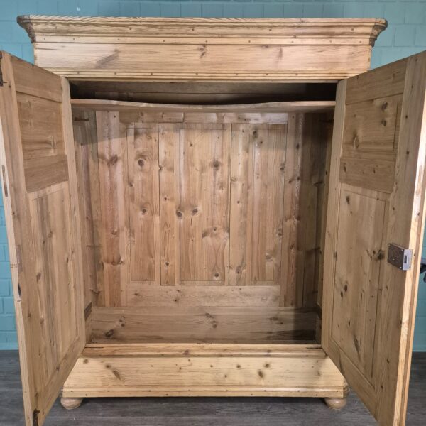 Kast Kledingkast Biedermeier 1840 Grenen - Afbeelding 12