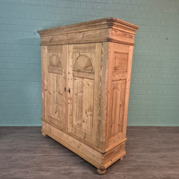 Kast Kledingkast Biedermeier 1840 Grenen - Afbeelding 2
