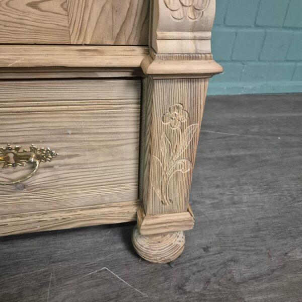 Kast Kledingkast Jugendstil 1900 Grenen - Afbeelding 10