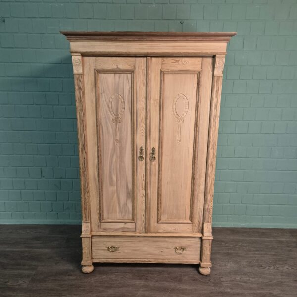 Kast Kledingkast Jugendstil 1900 Grenen - Afbeelding 2