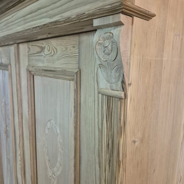 Kast Kledingkast Jugendstil 1900 Grenen - Afbeelding 11