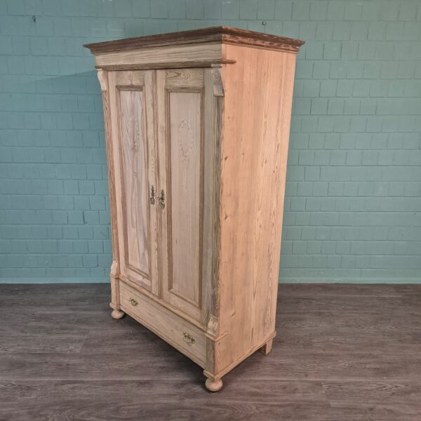 Kast Kledingkast Jugendstil 1900 Grenen - Afbeelding 3