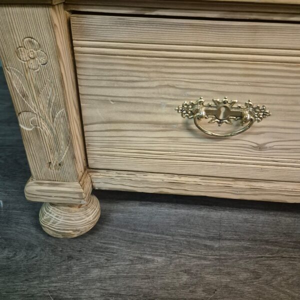 Kast Kledingkast Jugendstil 1900 Grenen - Afbeelding 6
