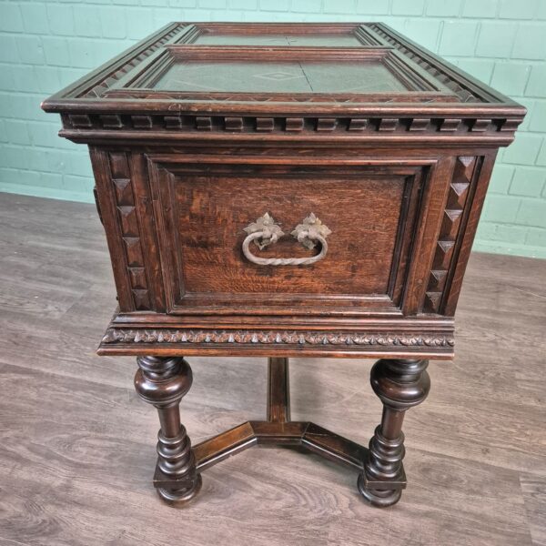 Kist Stollenkist Barok 1740 Eiken - Afbeelding 8