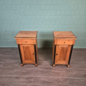 Set Nachtkastjes Biedermeier 1820 Kersen