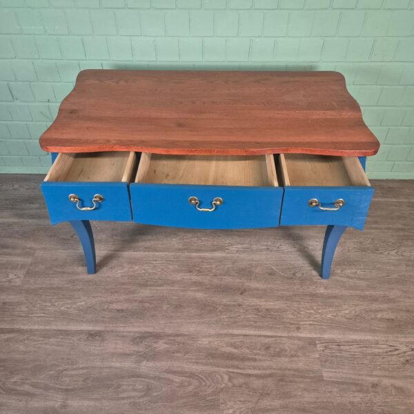 Bureau Eiken Blauw-Bruin 1,30 m x 0,68 m - Afbeelding 6