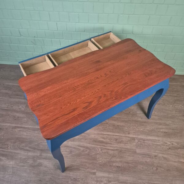 Bureau Eiken Blauw-Bruin 1,30 m x 0,68 m - Afbeelding 11