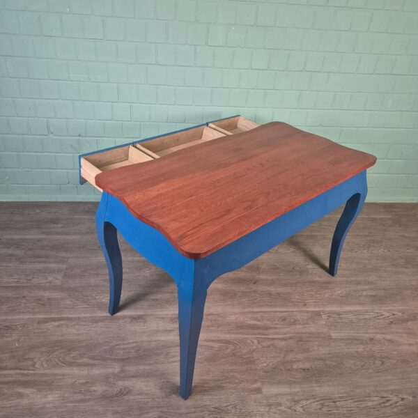 Bureau Eiken Blauw-Bruin 1,30 m x 0,68 m - Afbeelding 10
