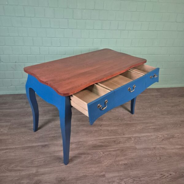 Bureau Eiken Blauw-Bruin 1,30 m x 0,68 m - Afbeelding 8