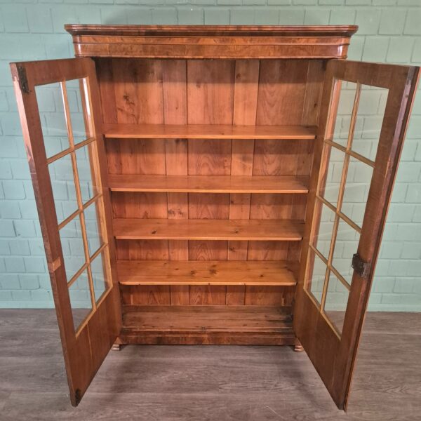 Vitrine Servieskast Biedermeier 1830 Noten - Afbeelding 11