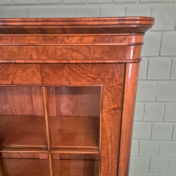 Vitrine Servieskast Biedermeier 1830 Noten - Afbeelding 6
