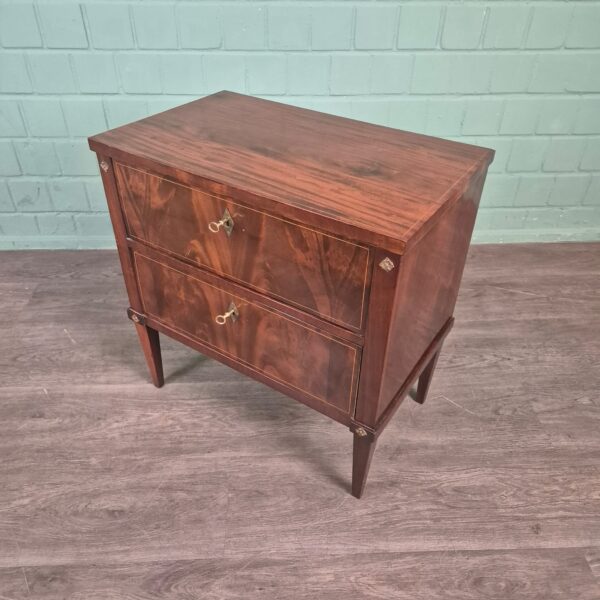 Commode Biedermeier 1840 Mahonie - Afbeelding 4