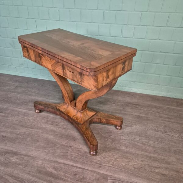 Klaptafel Speeltafel Biedermeier 1820 Mahonie - Afbeelding 5