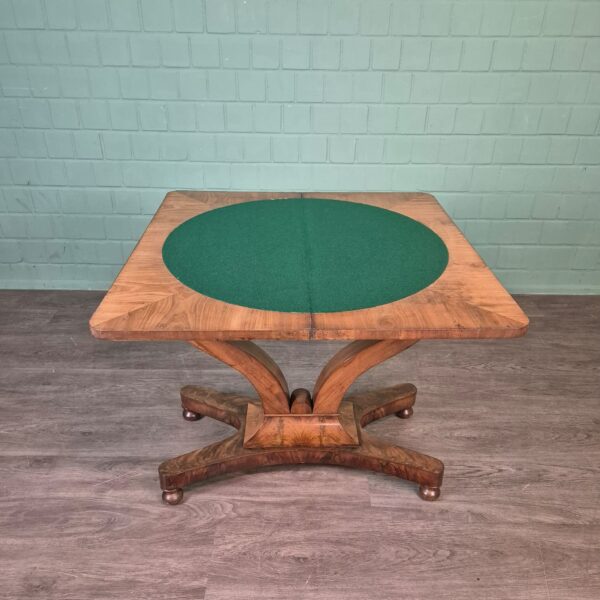 Klaptafel Speeltafel Biedermeier 1820 Mahonie - Afbeelding 11