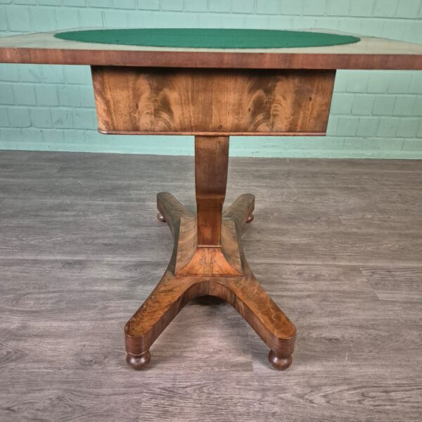 Klaptafel Speeltafel Biedermeier 1820 Mahonie - Afbeelding 15