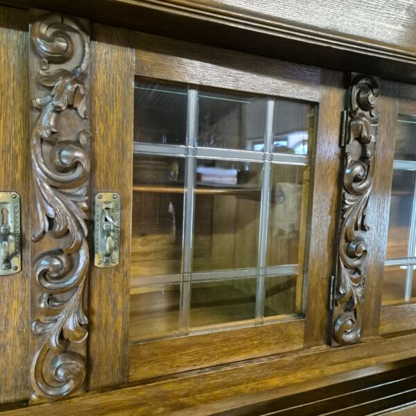 Buffetkast Kast Jugendstil 1910 Eiken - Afbeelding 15