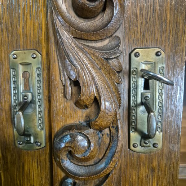 Buffetkast Kast Jugendstil 1910 Eiken - Afbeelding 16