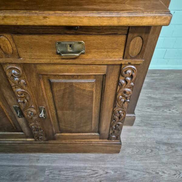 Buffetkast Kast Jugendstil 1910 Eiken - Afbeelding 8