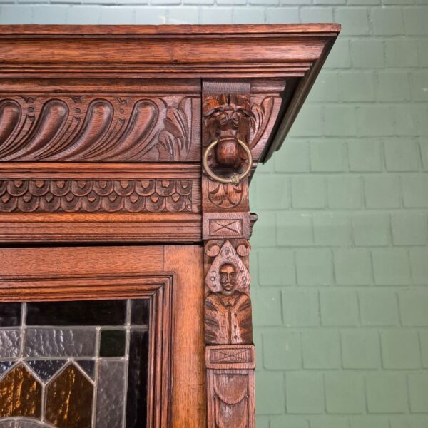 Buffetkast Kast Gründerzeit 1880 Eiken - Afbeelding 13