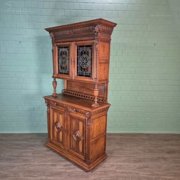 Buffetkast Kast Gründerzeit 1880 Eiken - Afbeelding 4