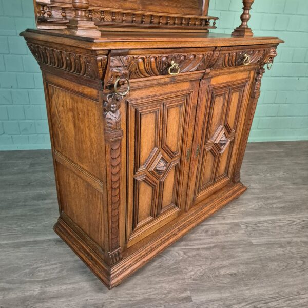 Buffetkast Kast Gründerzeit 1880 Eiken - Afbeelding 6