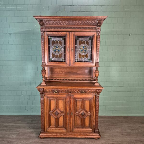 Buffetkast Kast Gründerzeit 1880 Eiken - Afbeelding 3