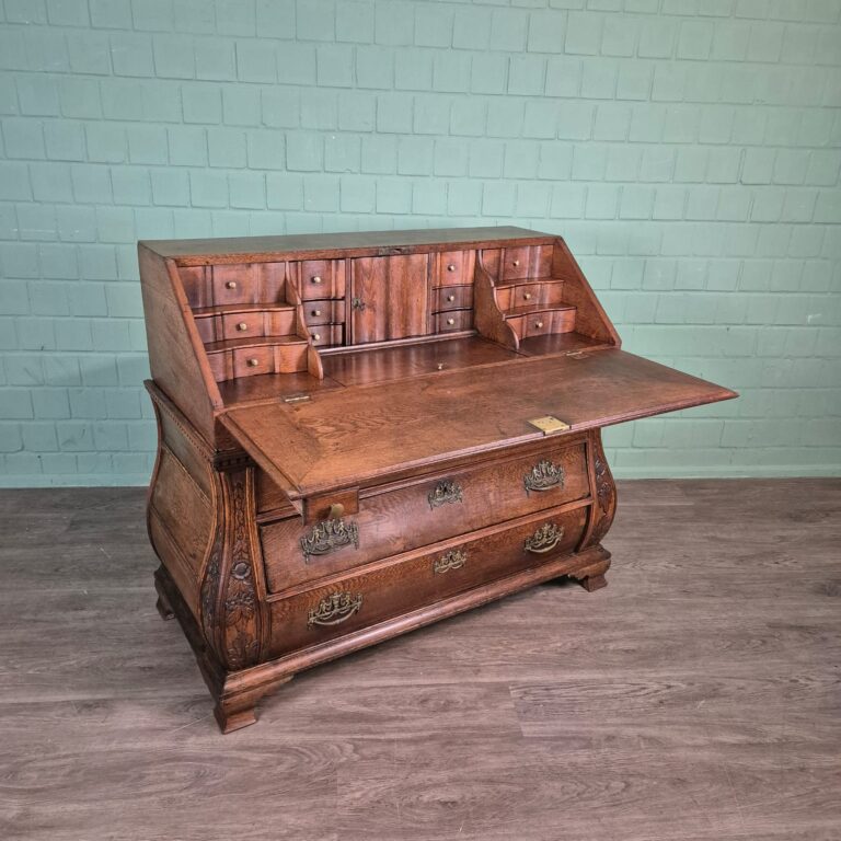 Secretaire Barok 1770 Eiken - Afbeelding 8